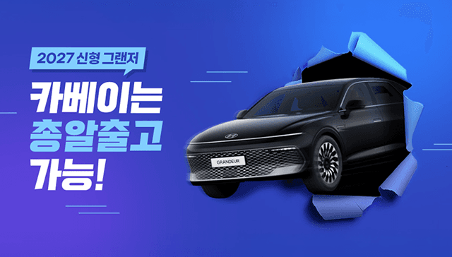 그랜저 신형 카베이는 총알출고 가능!