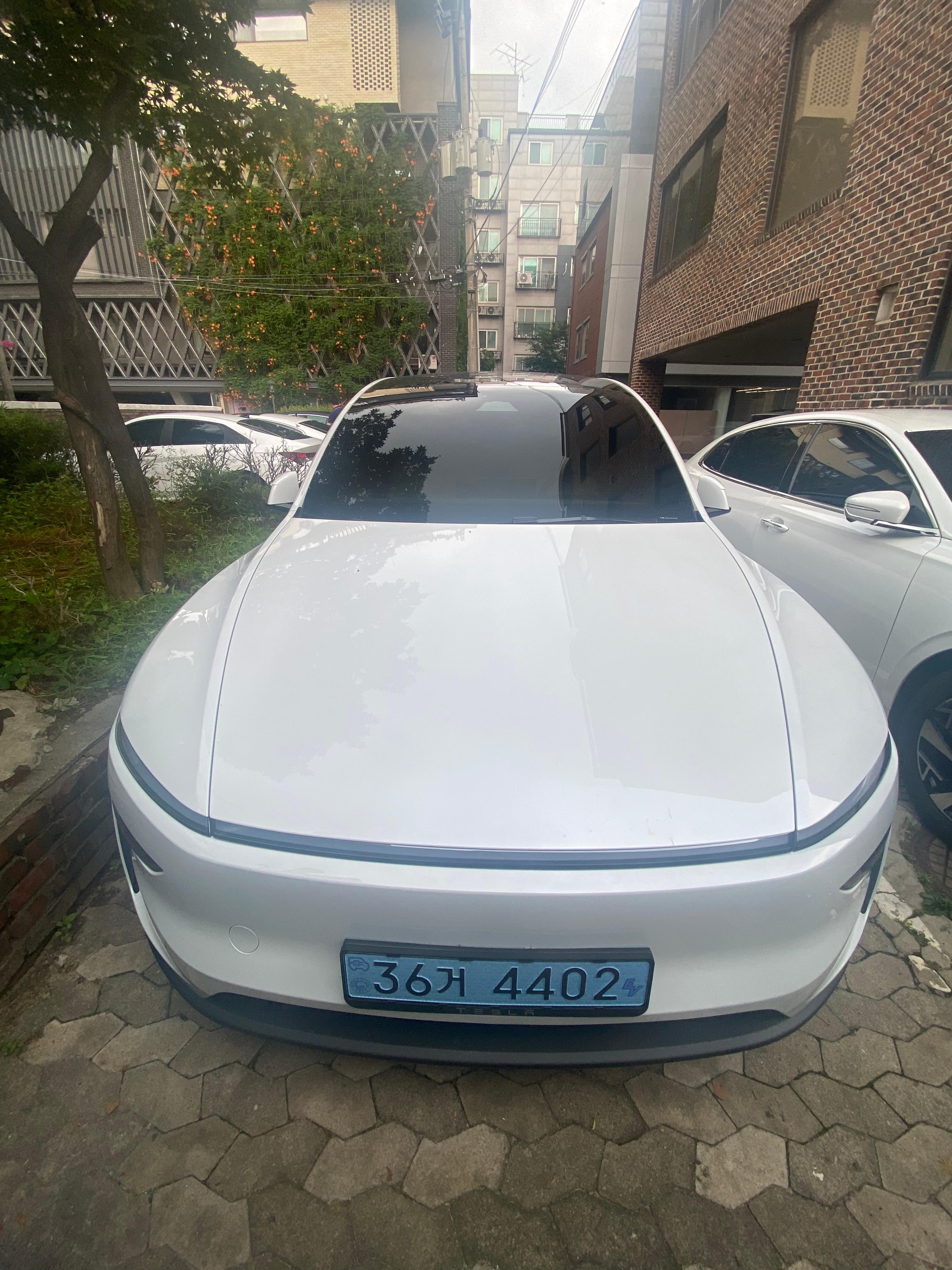 테슬라 모델 Y 출고후기 전면 사진