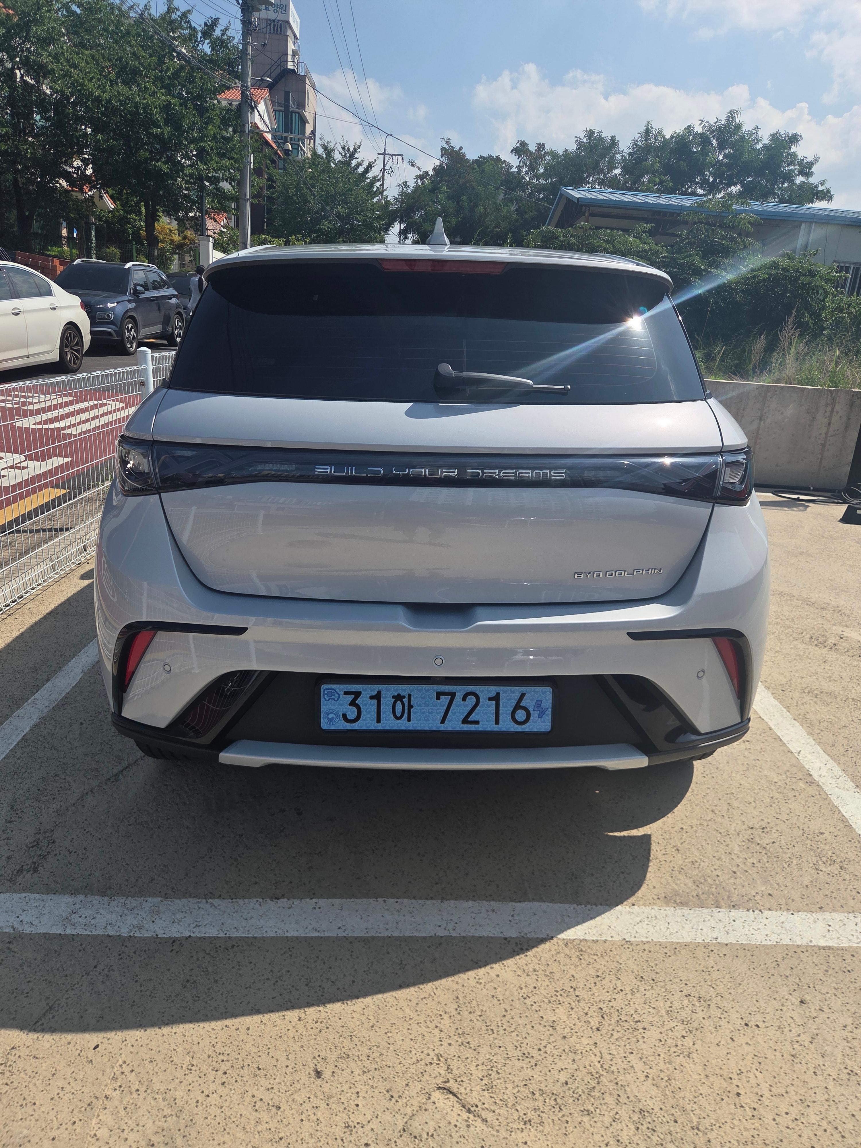 BYD Dolphin 출고후기 후면 사진