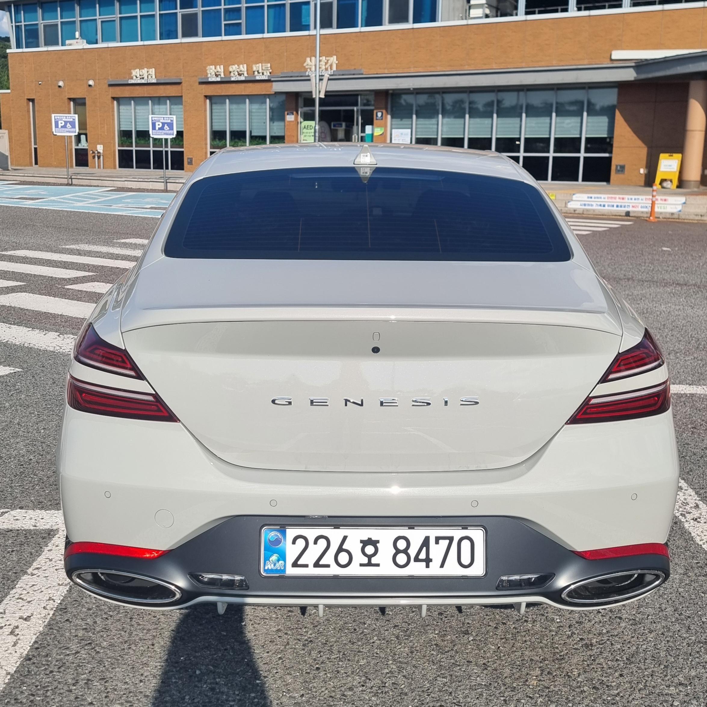 제네시스 G70 출고후기 후면 사진