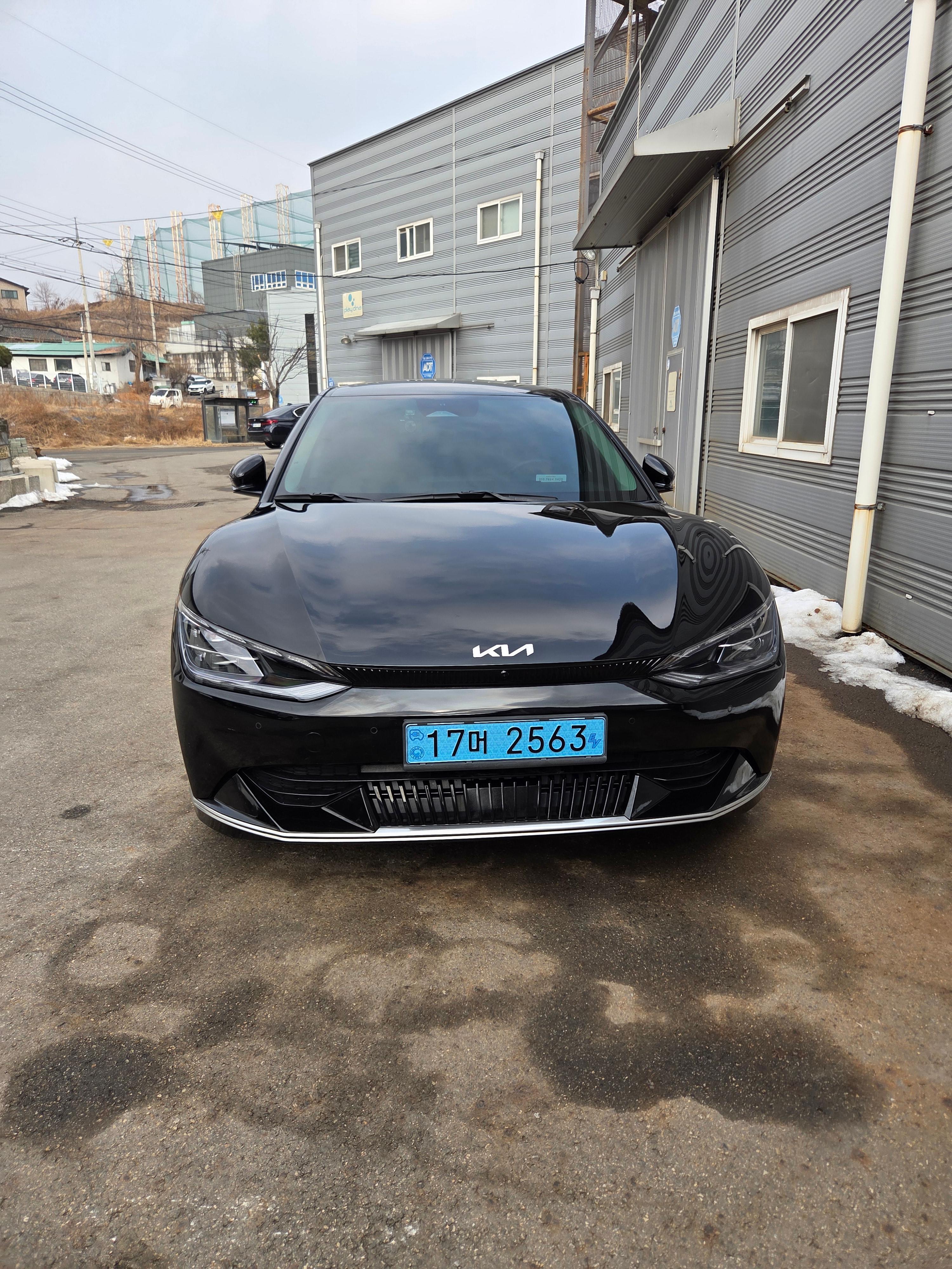 기아 EV6 출고후기 전면 사진