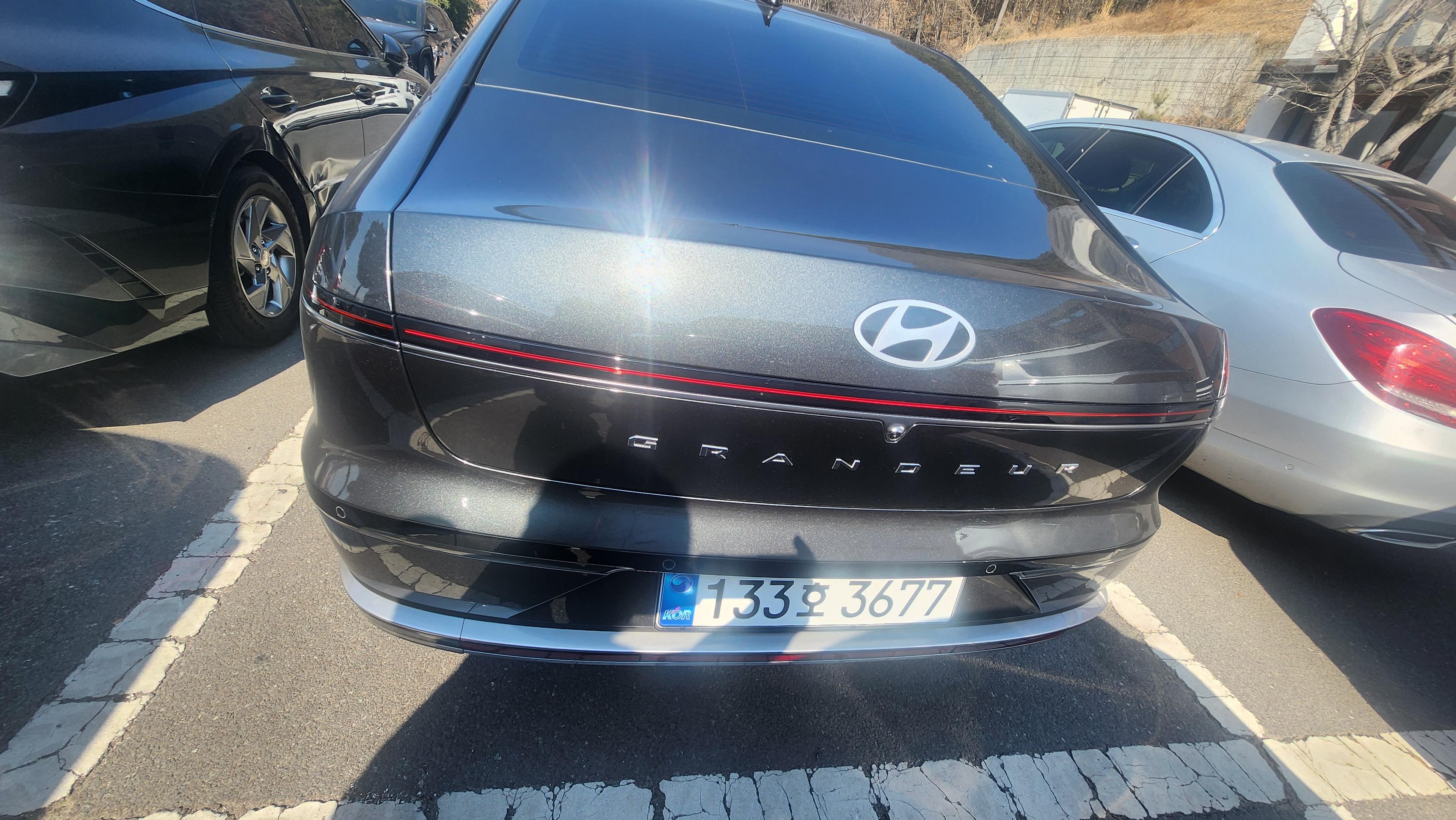 현대 그랜저 출고후기 후면 사진